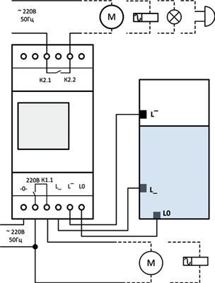 Рис.1. Схема подключения реле ADC-0312